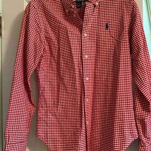 Ralph Lauren-red & white gingham button up